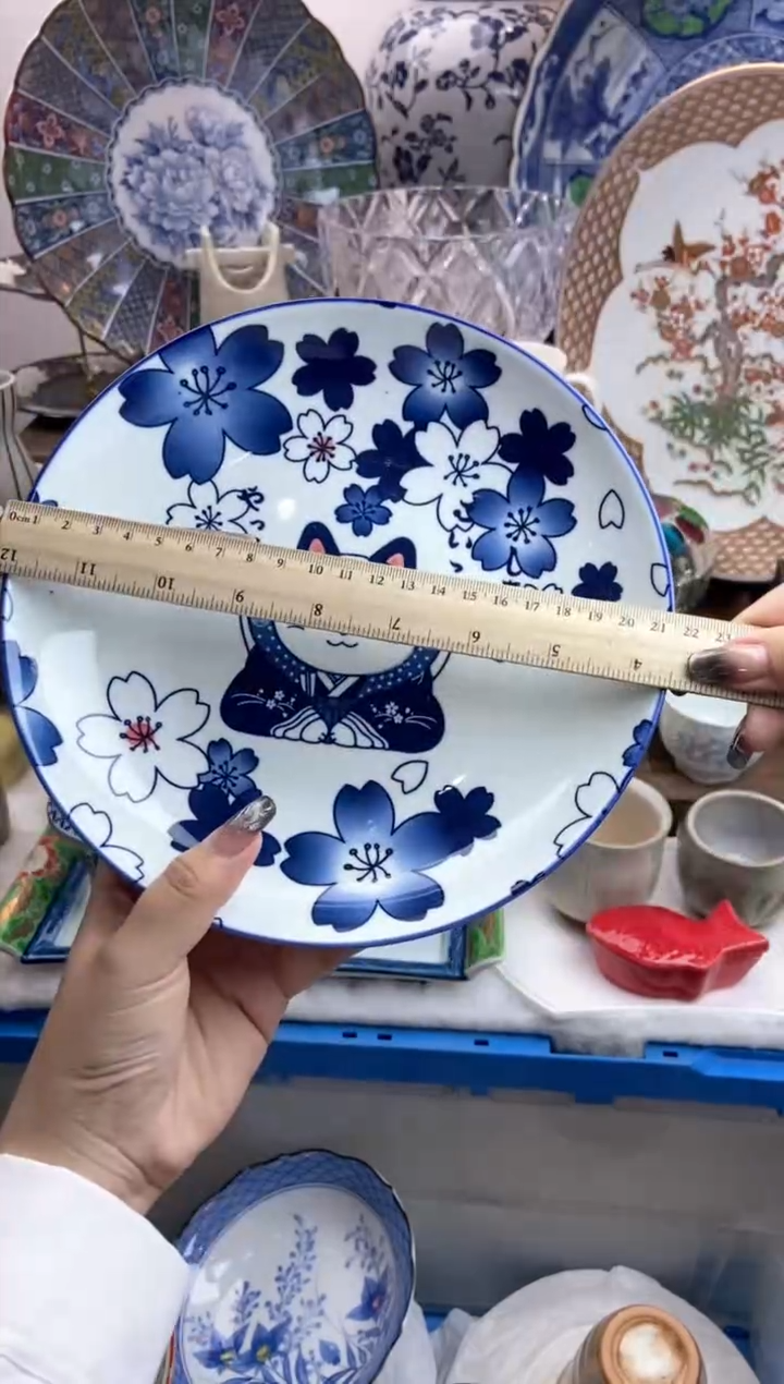 【闪购商品】瓷片花城直径21cm全新18包邮