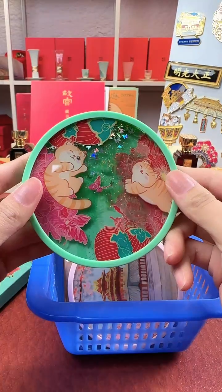 111111111111萌猫如意流沙杯垫