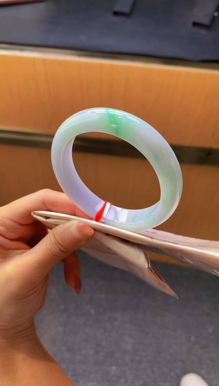 未镶嵌手镯翡翠-F43 圈口56.6 