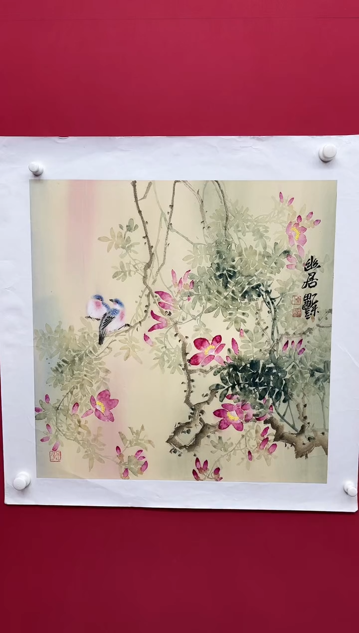 【闪购商品】国画田-斗方花鸟/无框/W