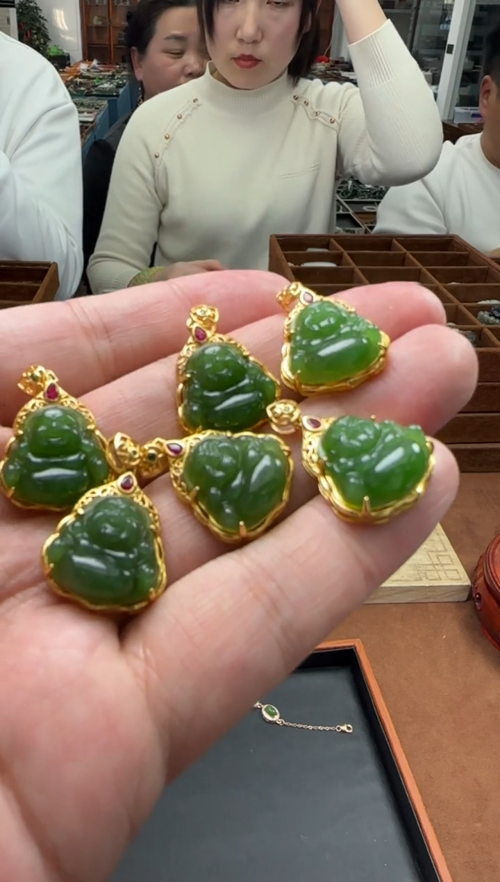 和田玉银S925镶嵌9005多样性发货拍一发一【钰320】21