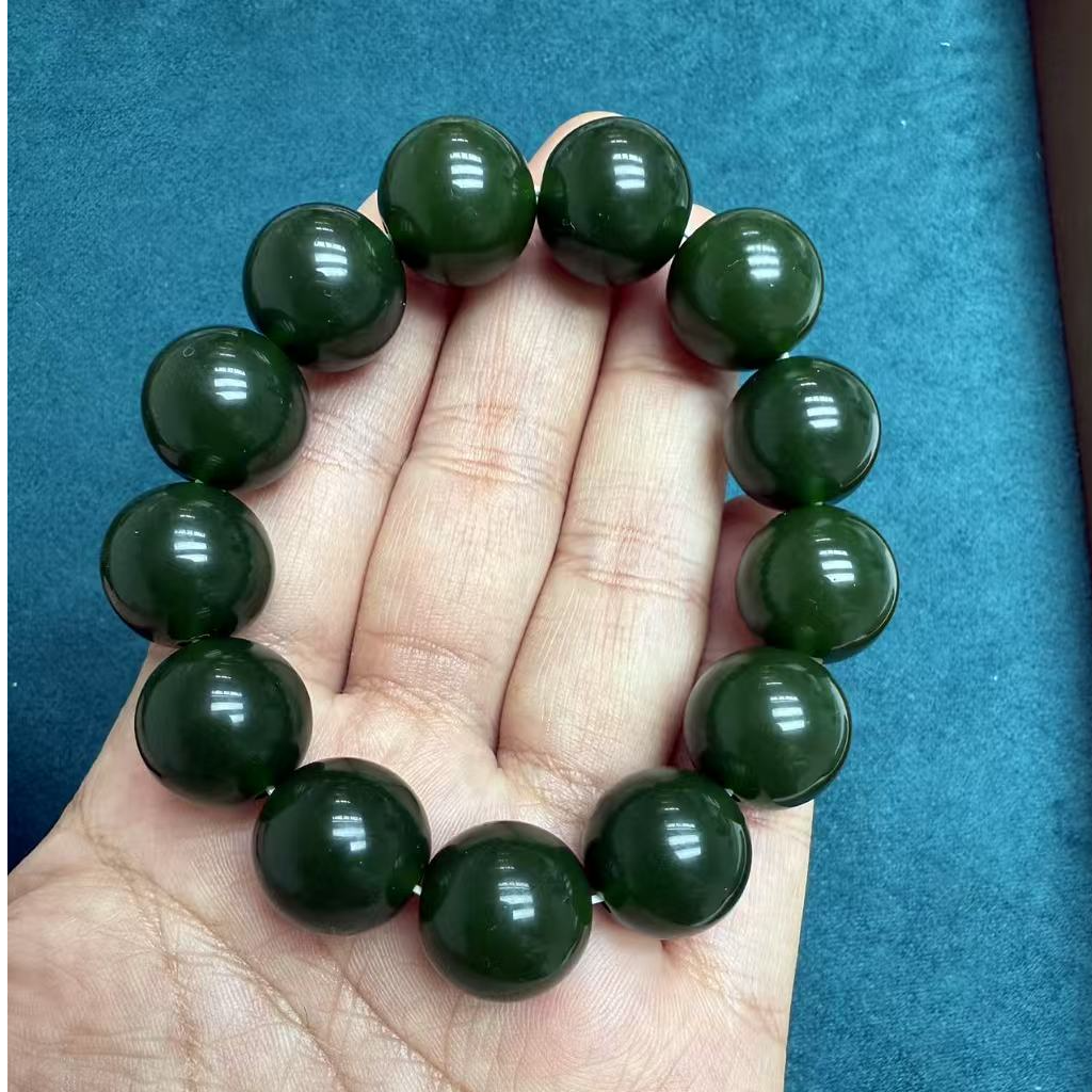 A8和田玉手链16mm手串