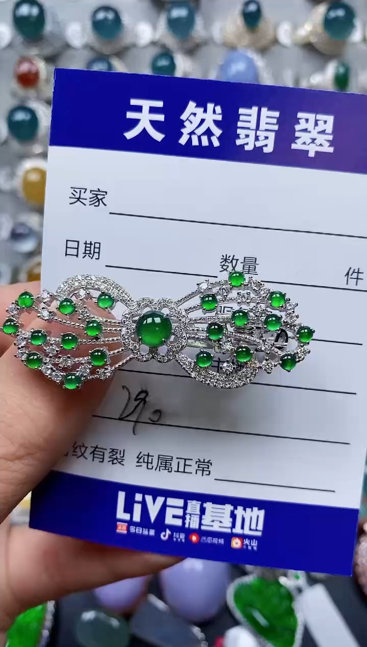 【闪购商品】翡翠颈饰银S925镶嵌0290