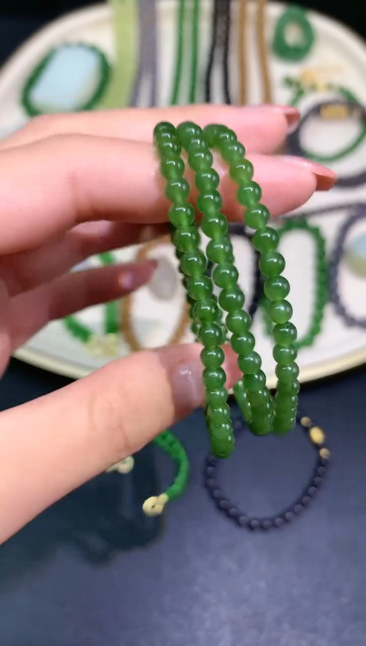 手串未镶嵌和田玉手串多样性发其一A245|380