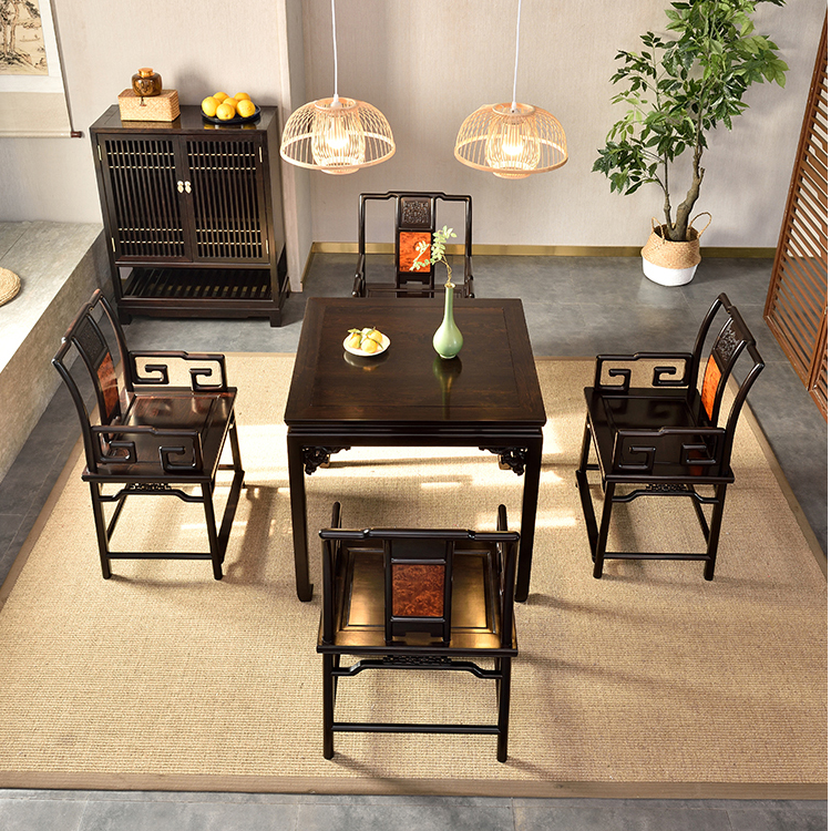 四方桌紫光檀小方桌明式方形餐桌中式实木八仙桌家用