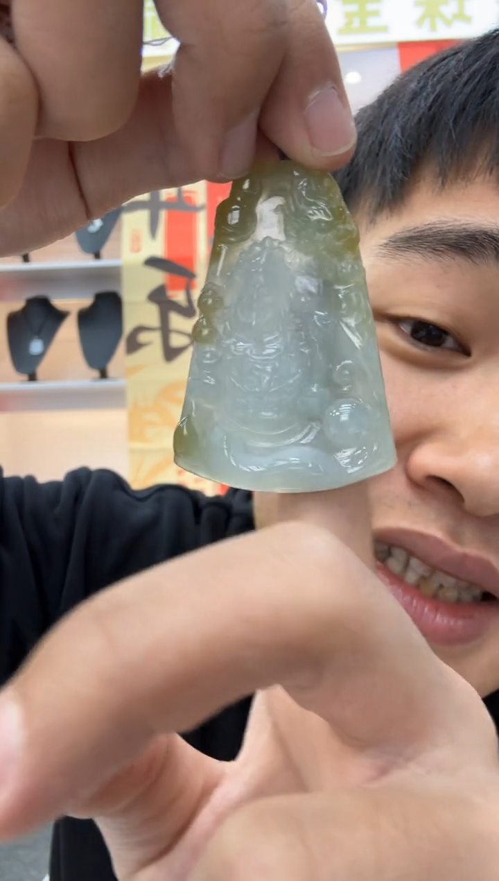 【闪购商品】翡翠颈饰未镶嵌天然翡翠A货孤品一件