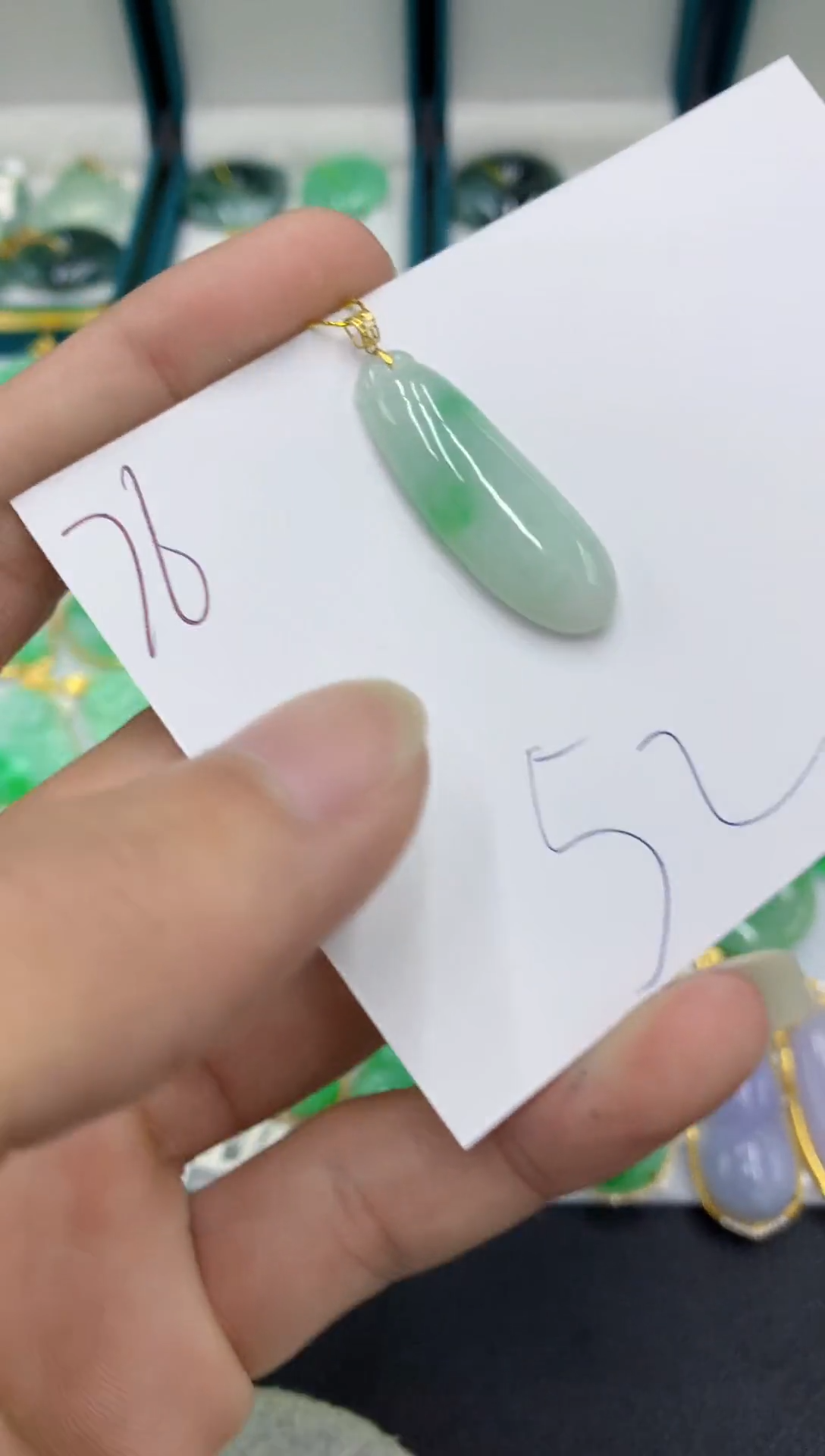 【闪购商品】翡翠颈饰18K金镶嵌翡翠