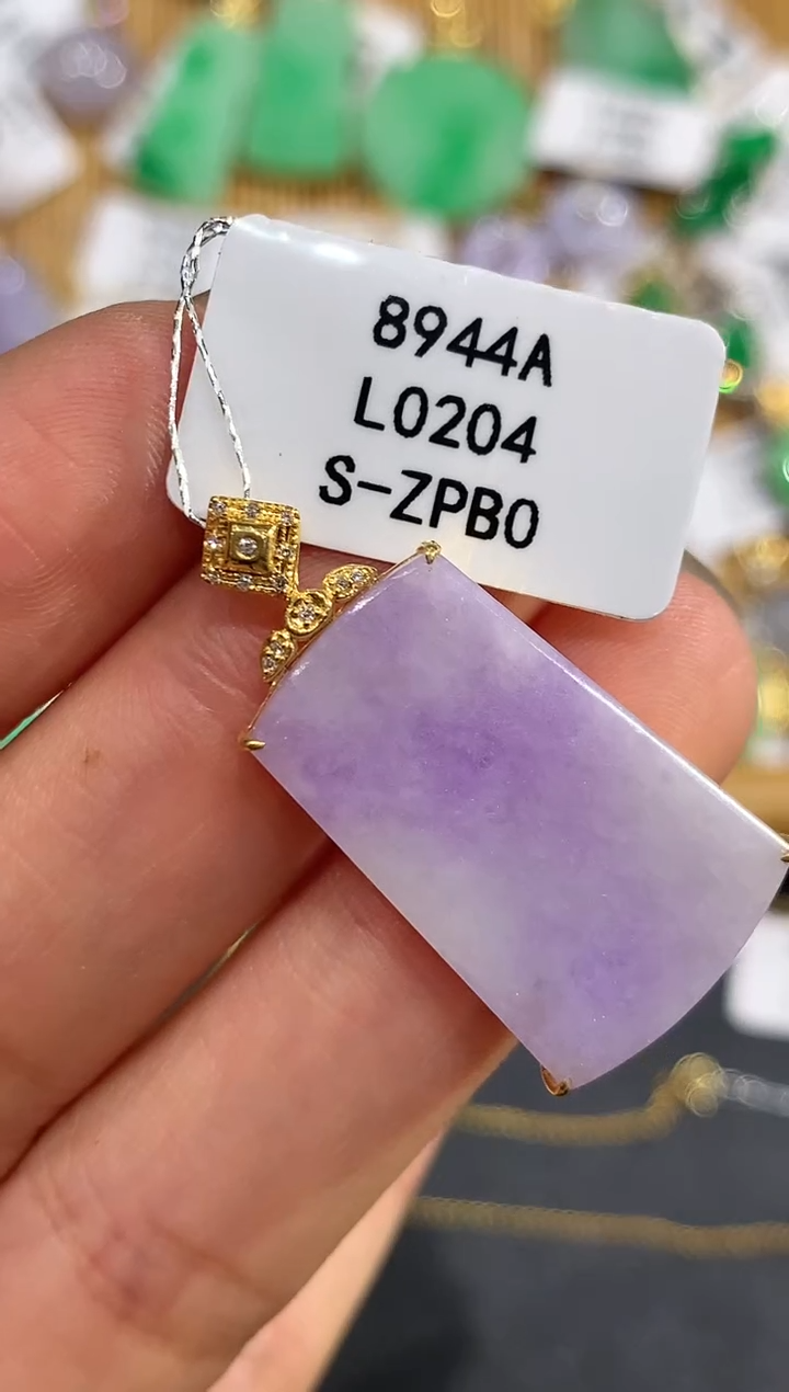 【闪购商品】翡翠吊坠(不含链)18K金镶嵌2338