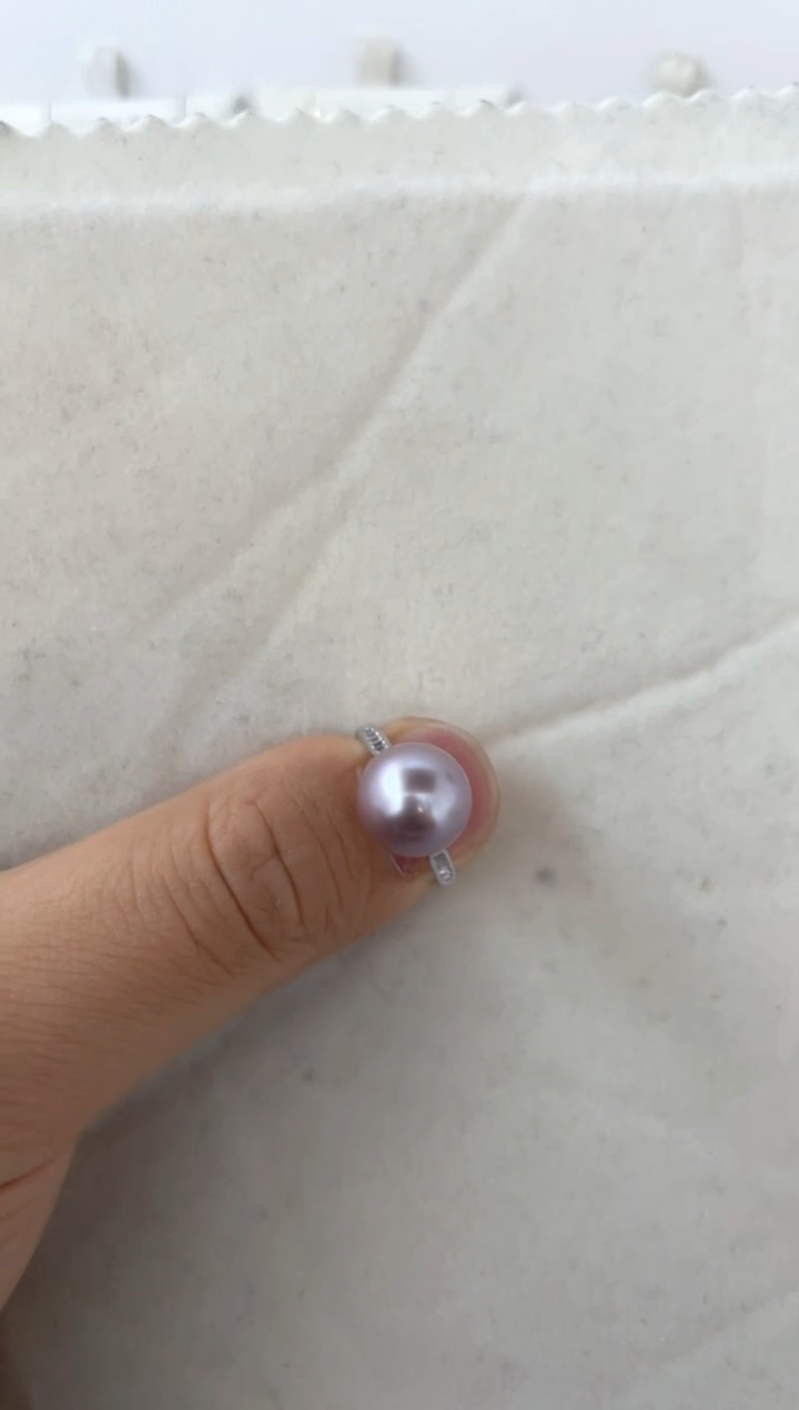 【闪购商品】淡水珍珠戒指银S925镶嵌戒指