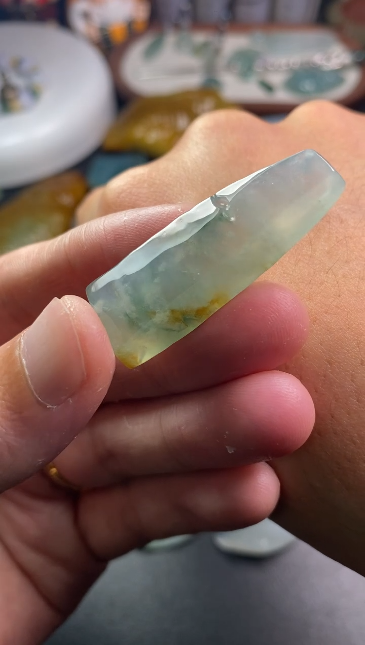 未镶嵌定制翡翠?****️翡翠片料定制工费12.10-37竹节