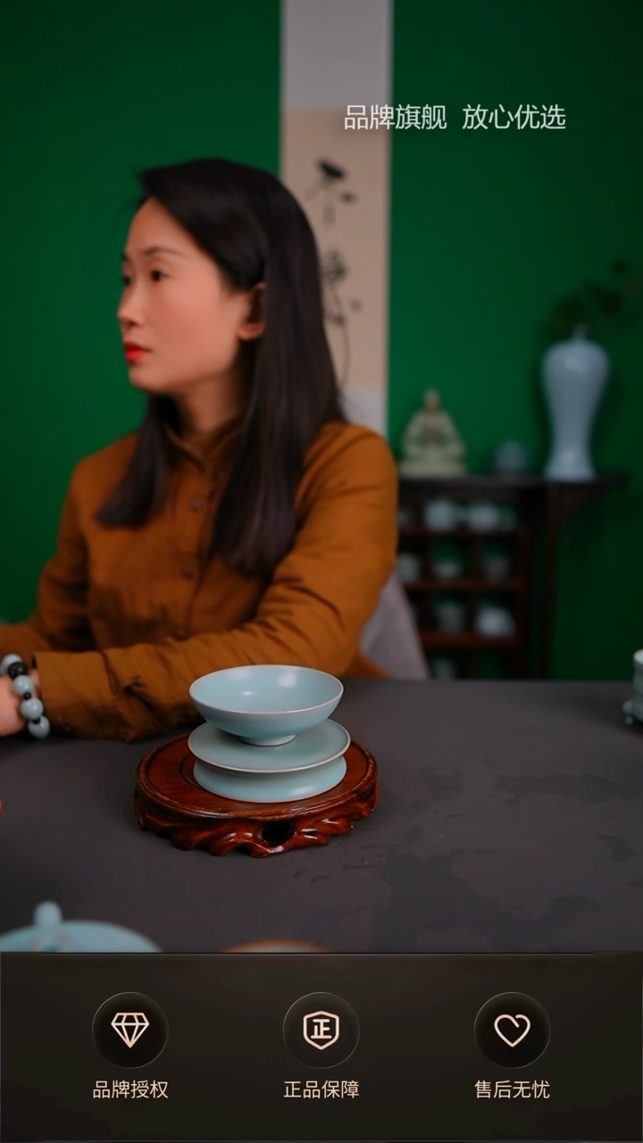 【闪购商品】仿古普洱杯带仿古新品杯垫不完美