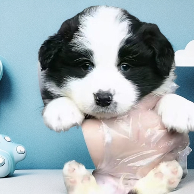 闹闹宝哥聊边牧黑白边牧宠物活体狗狗