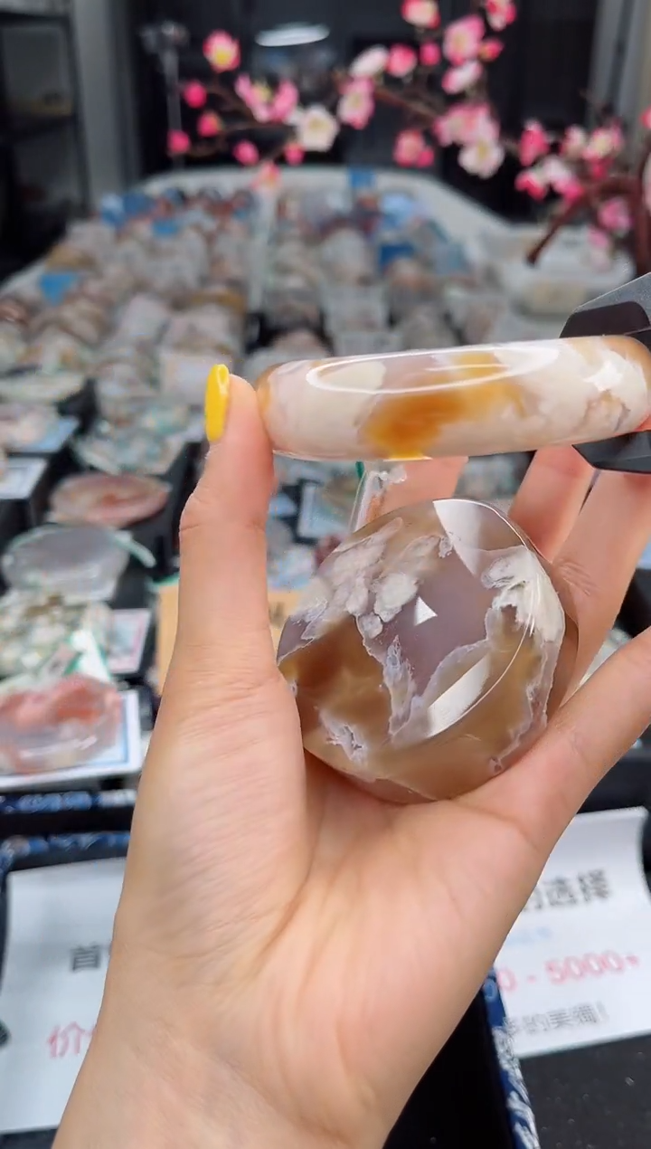 石英质玉合金手镯63圈口（赠送镯心）3420500