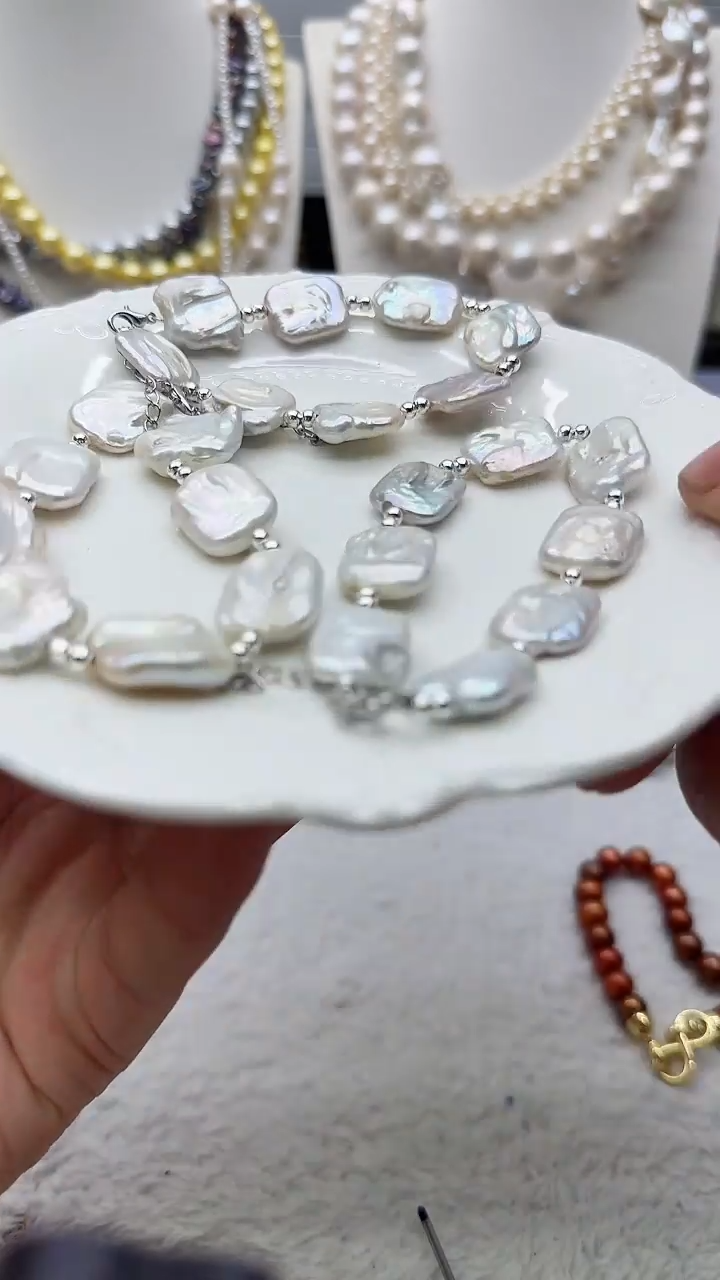 淡水珍珠未镶嵌套链37