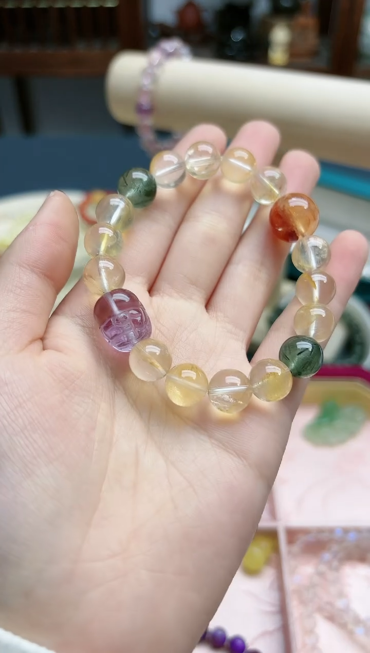 【闪购商品】水晶手串未镶嵌水晶多宝手串*1 TF