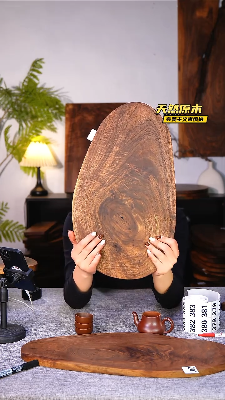 木北美黑胡桃原木.干裂疤结不属于商品质量问题完美主义者慎拍