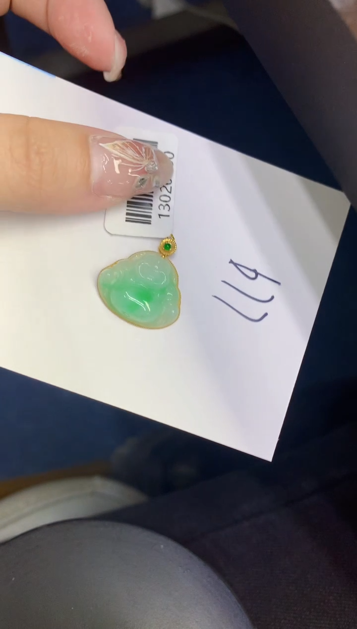 【闪购商品】翡翠颈饰18K金镶嵌00000000000