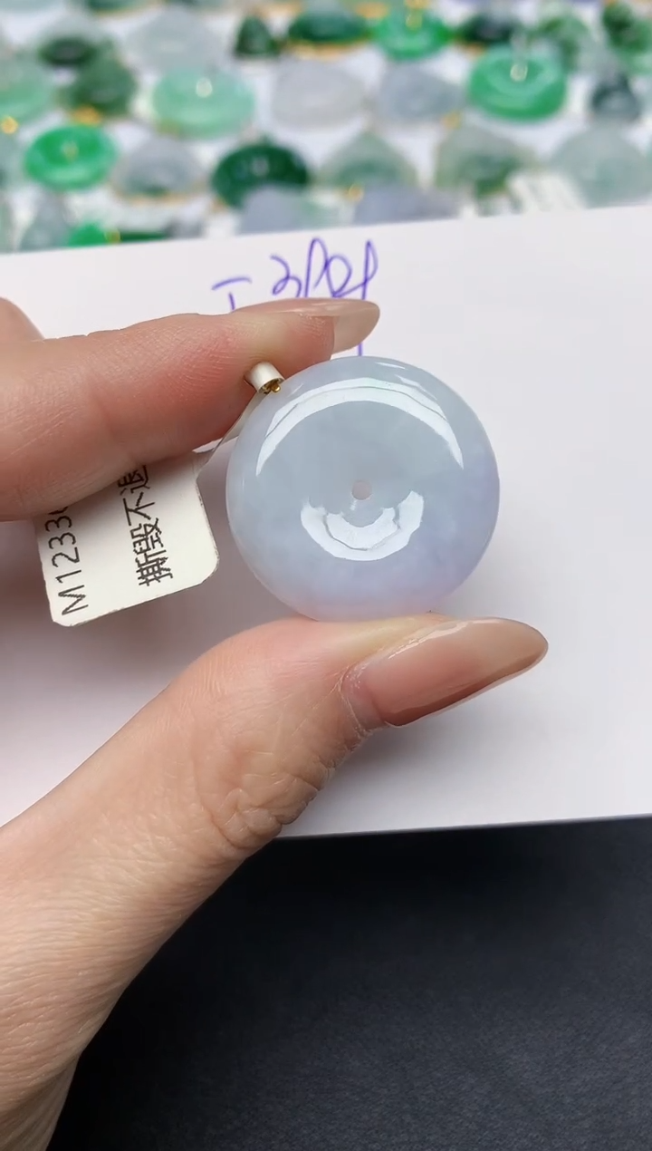 颈饰未镶嵌翡翠 天然缅甸A货翡翠百元以上9元证书费自理