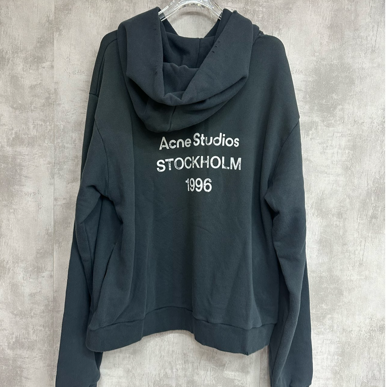 全新未使用 AcneStudios 1996黑色连帽卫衣