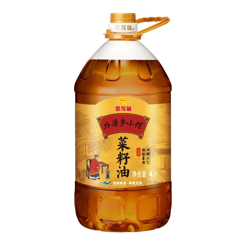 金龙鱼外婆乡小榨菜籽油4L