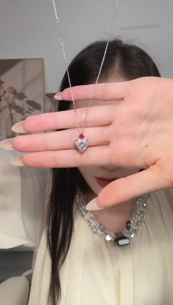 合成碳硅石吊坠925银吊坠MSD.641