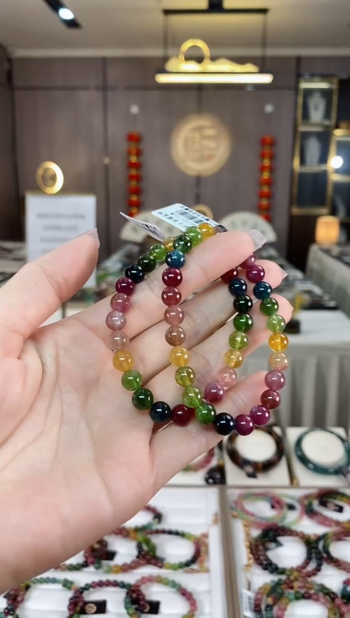 【闪购商品】碧玺单圈手串7mm+未镶嵌（多样性发一条）hon