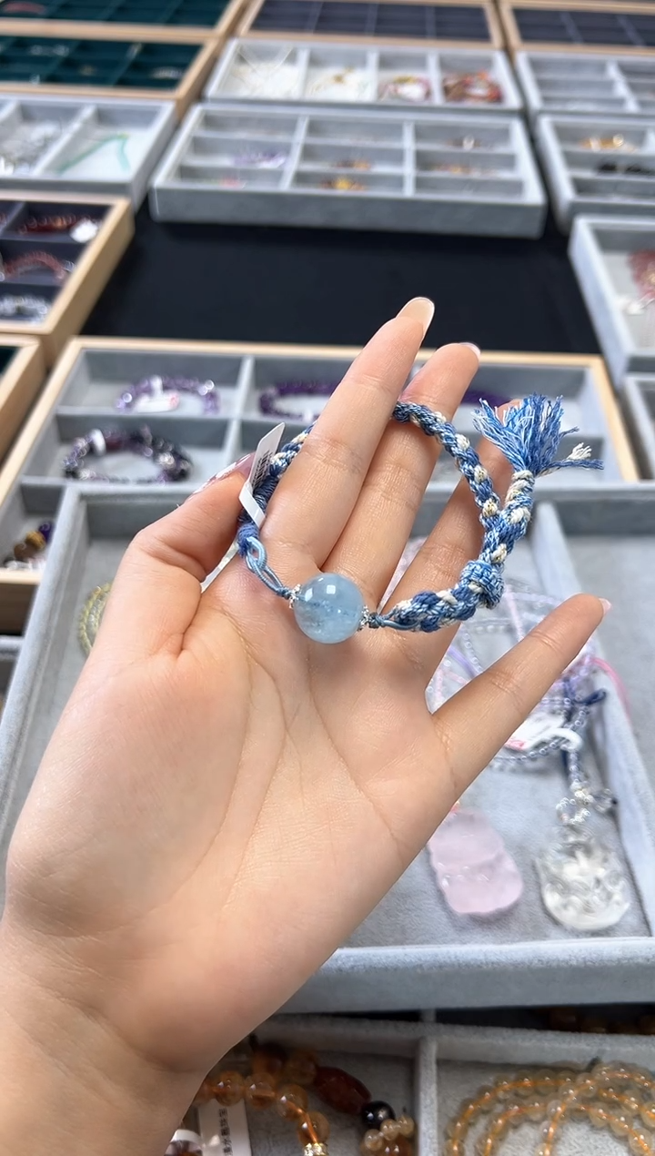 【闪购商品】海蓝宝石手链未镶嵌多样性发货发其一微色差