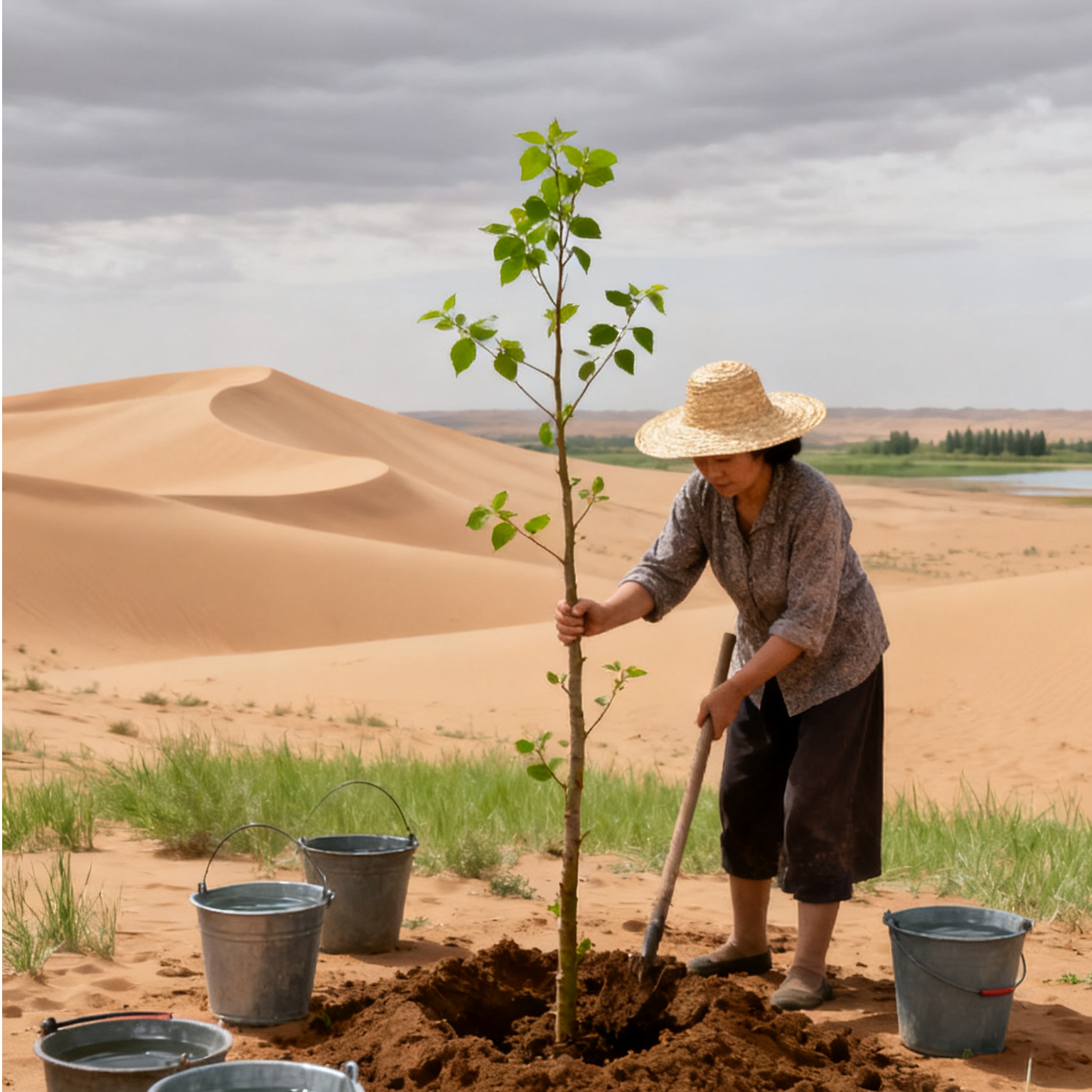 沙漠植树感恩有您纪念-品A.