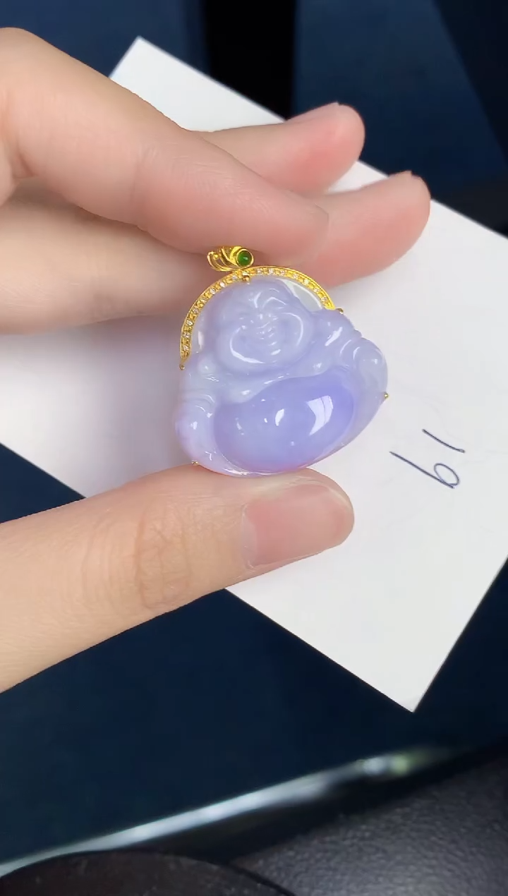 【闪购商品】翡翠颈饰18K金镶嵌000000000