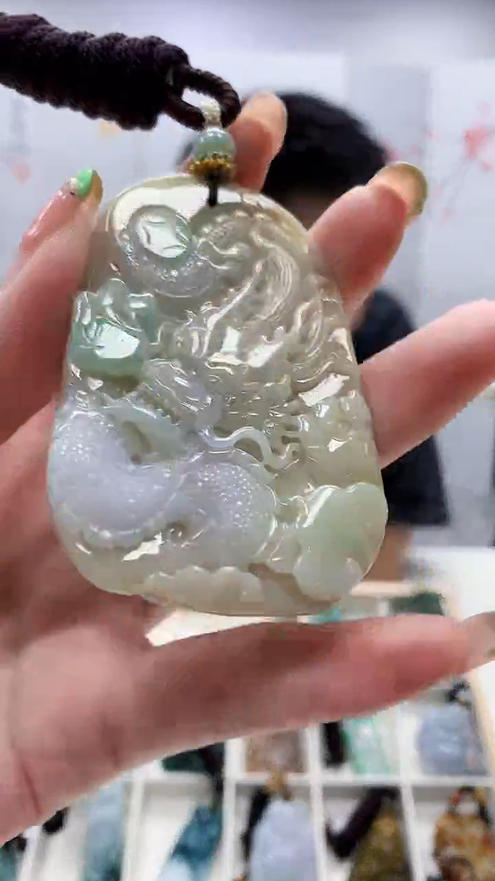 未镶嵌定制翡翠5028ry-毛货挂件34