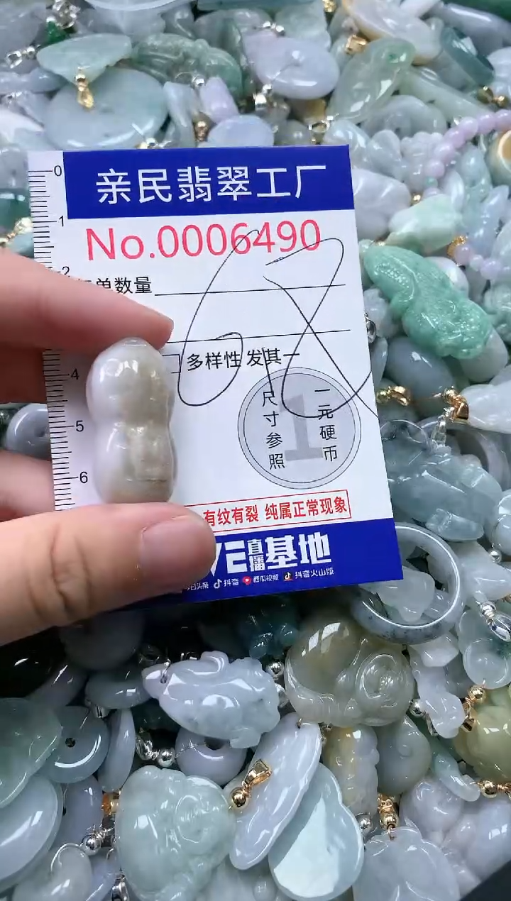 翡翠未镶嵌吊坠(不含链)6490