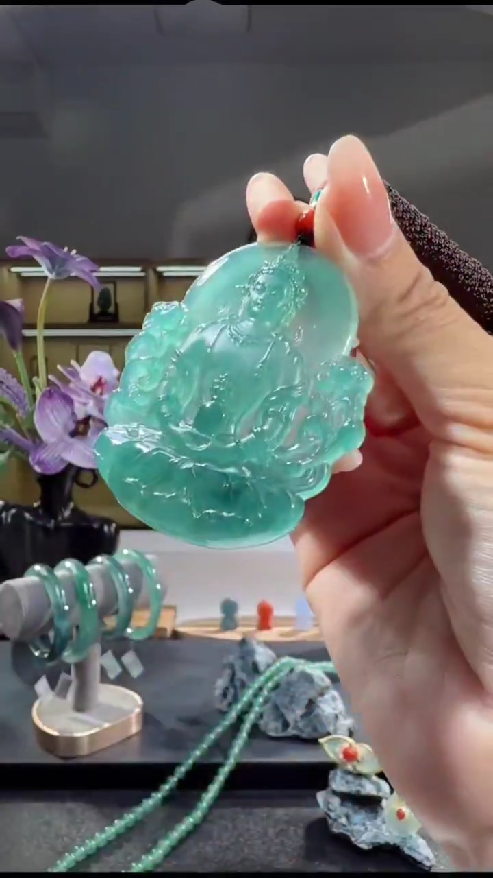 吊坠(不含链)未镶嵌翡翠度母