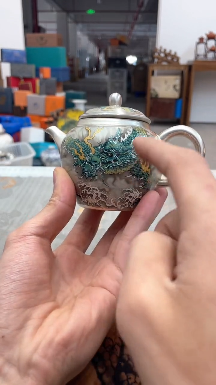 【闪购商品】瓷片@@@@@@@@@@@青龙银壶