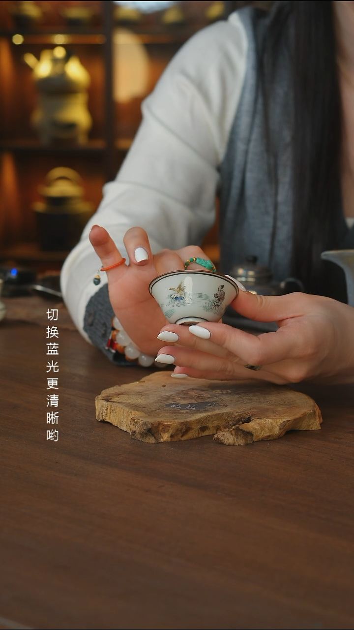 包铜鹬蚌相争杯..