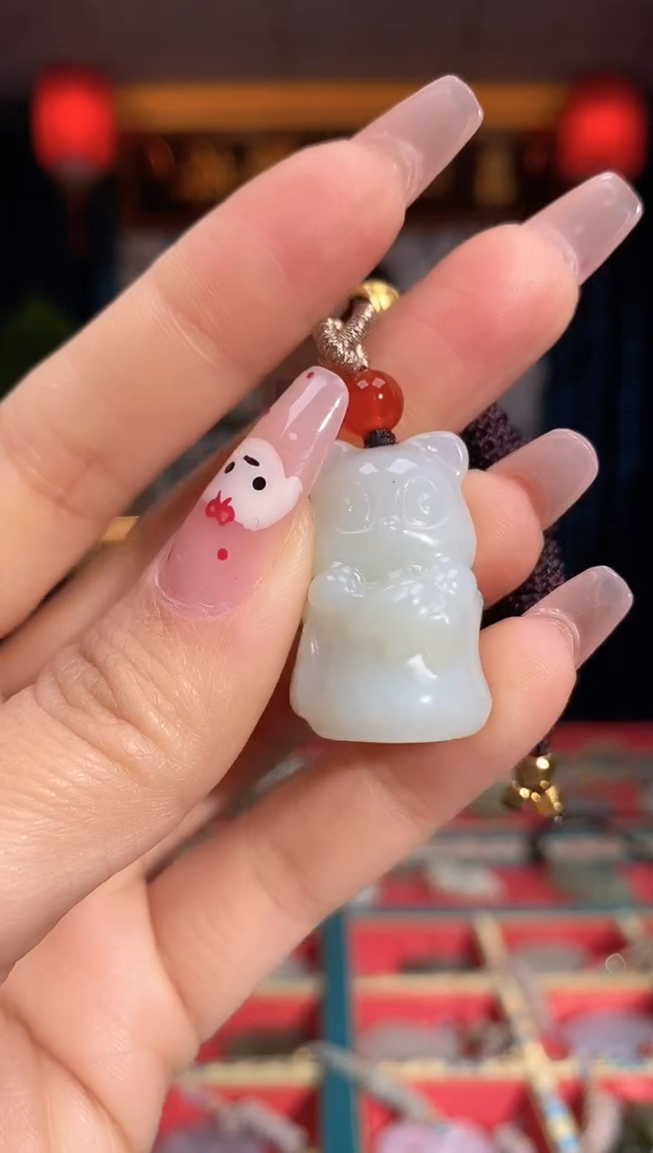 【闪购商品】和田玉颈饰未镶嵌竹节熊