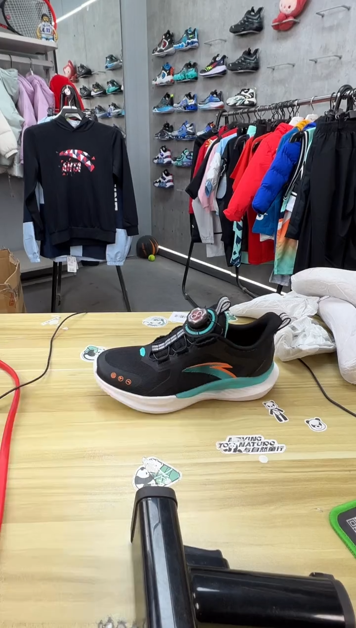 【闪购商品】纤维网布安踏儿童鞋子：34