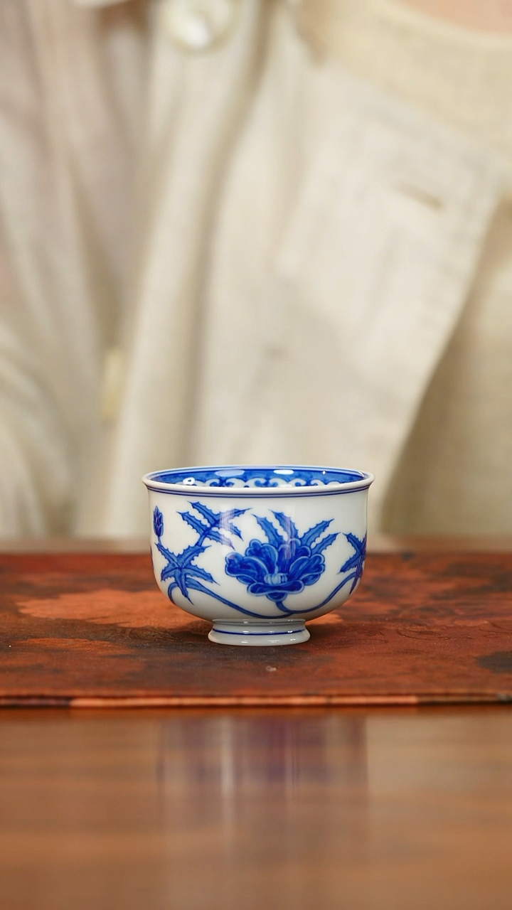 杯景德镇陶瓷杯碗柴烧多人W105