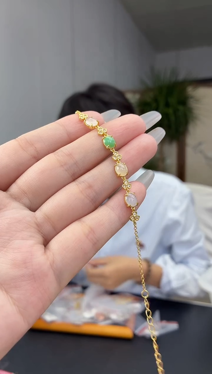 颈饰银S925镶嵌翡翠111111111