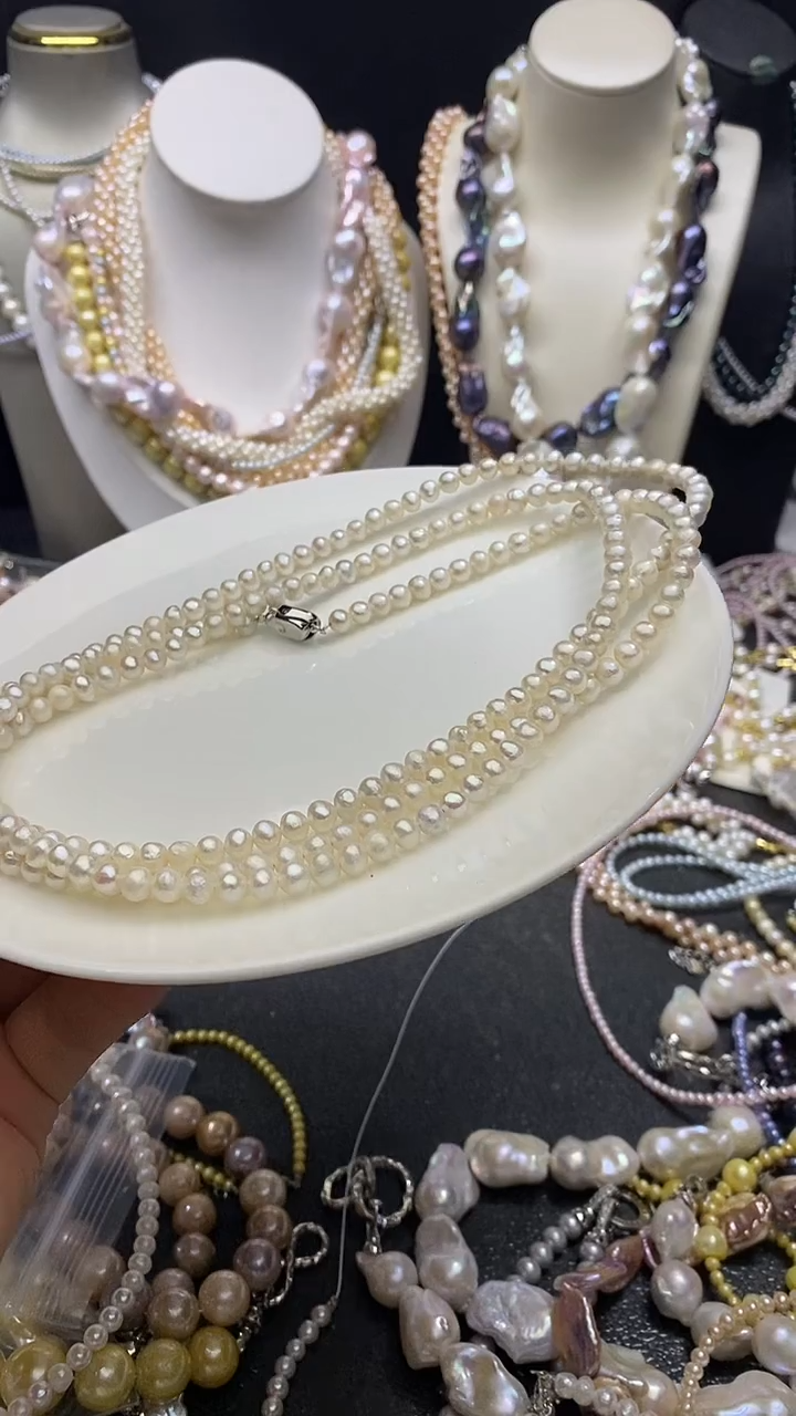 颈饰未镶嵌淡水珍珠多人