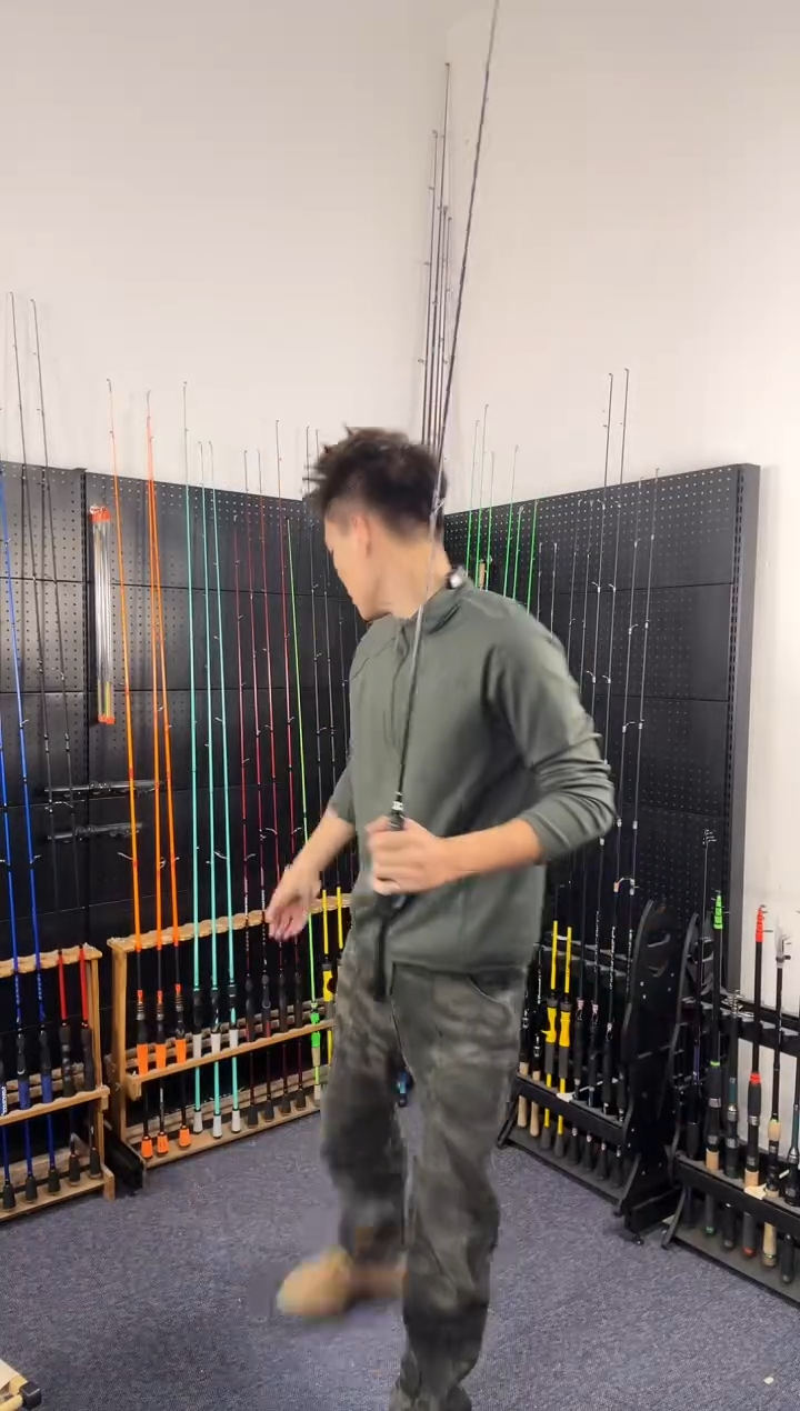 1.8m碳素A卡绿1.68米枪柄（瑕疵尾货竿，没有售后，介意勿拍）