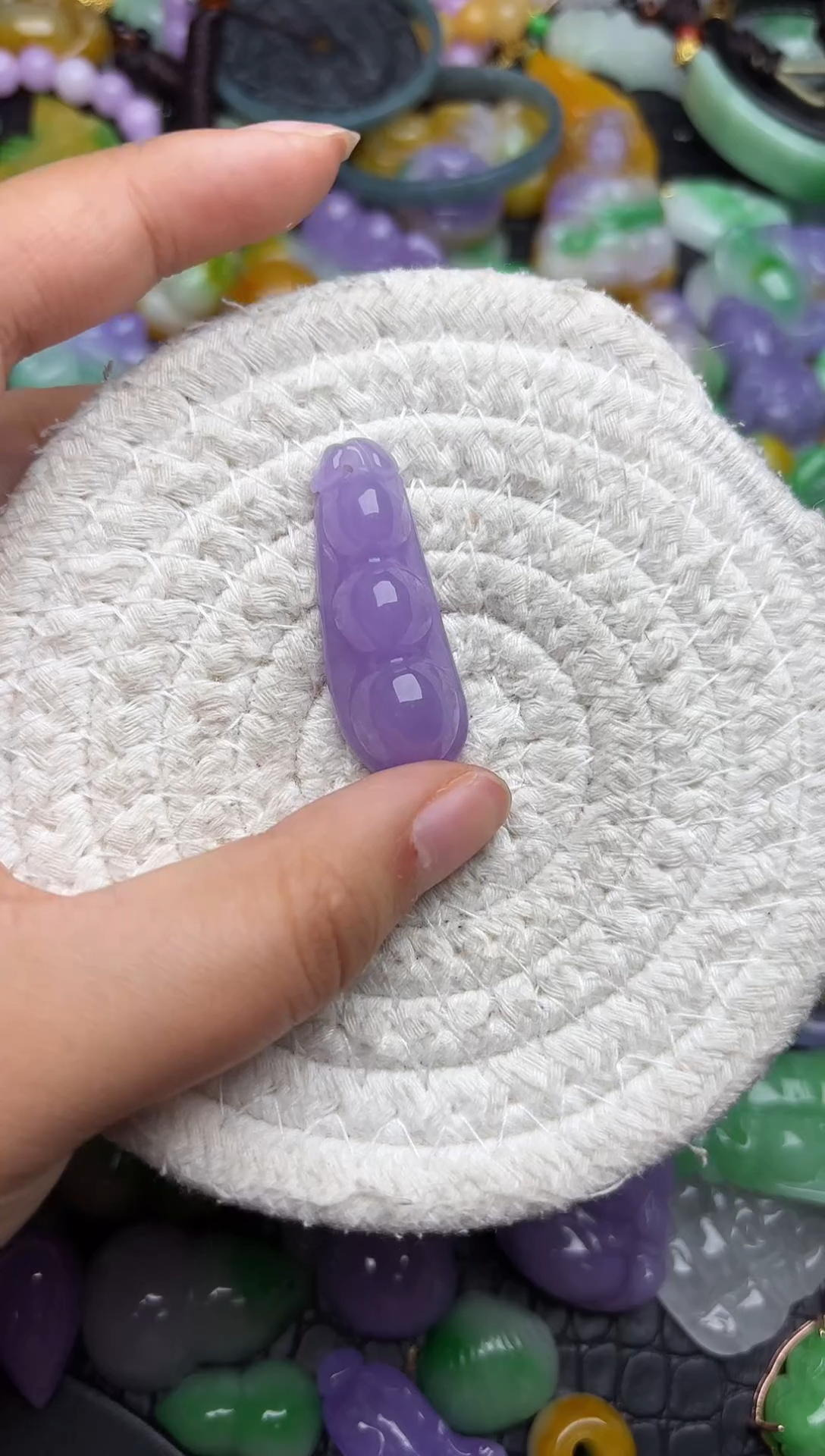 颈饰未镶嵌翡翠缅甸翡翠吊坠