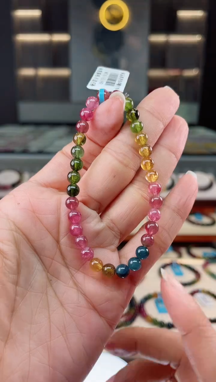 【闪购商品】碧玺单圈手串未镶嵌（多样性发一条）Q