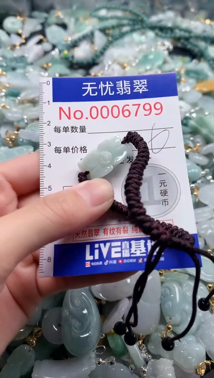 翡翠未镶嵌吊坠(不含链)6799