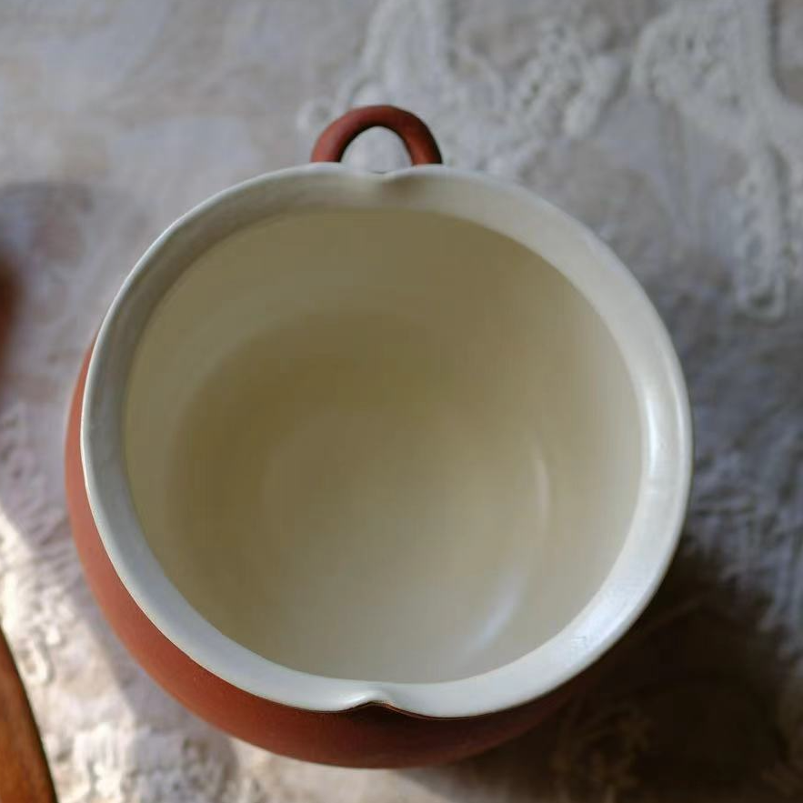 小喜宅 （微瑕无勺）喜福苹果碗（口径约11cm，高度7cm）