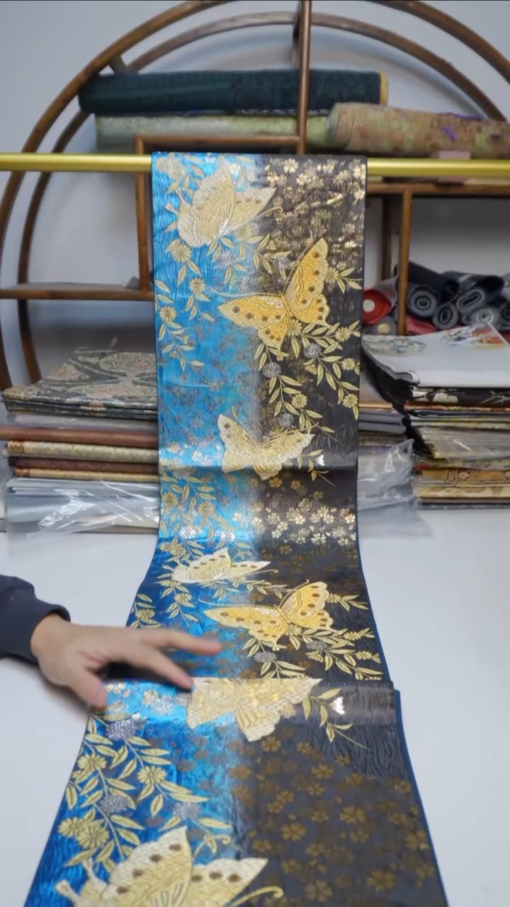 织绣107 蝴蝶花卉花卉花卉