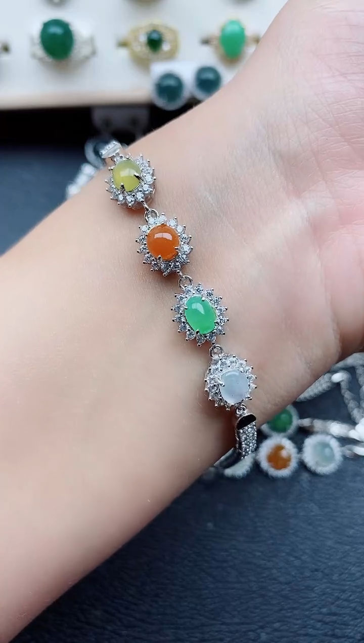 【闪购商品】翡翠戒指银S925镶嵌1111