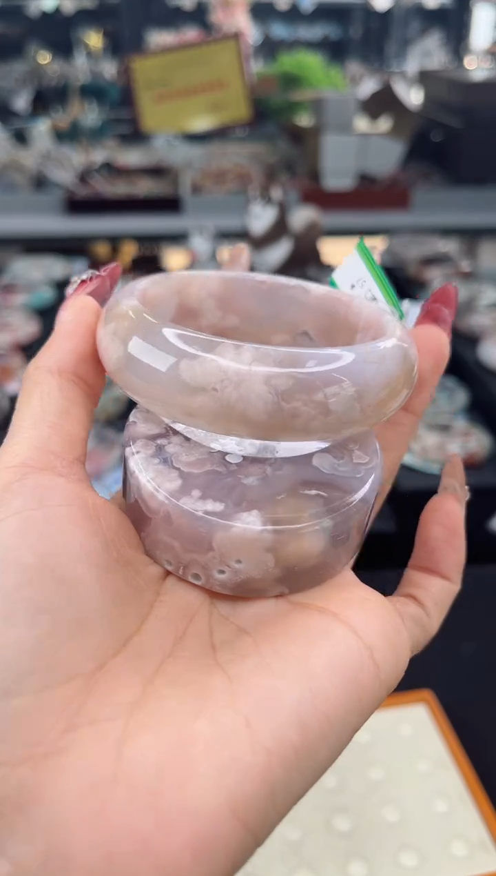 【闪购商品】石英质玉手镯未镶嵌57圈口（赠品镯心）3674529