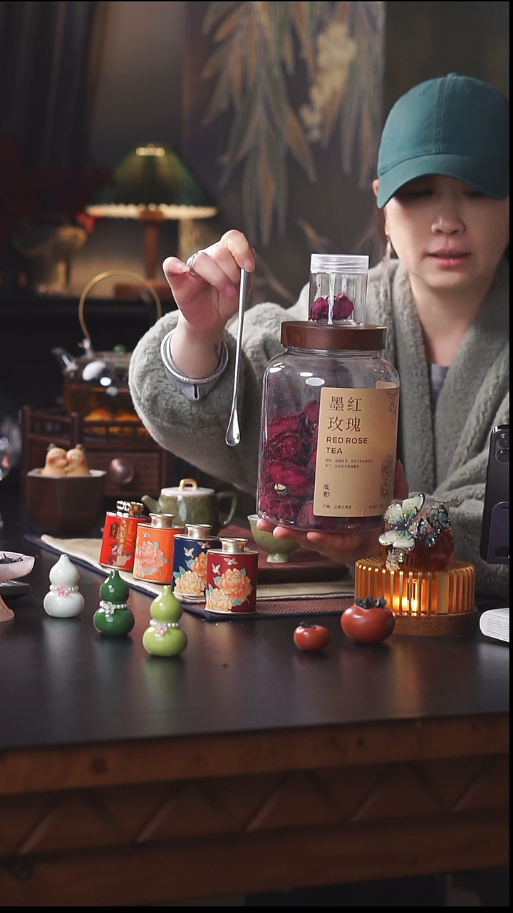 墨红玫瑰+试喝+压花勺