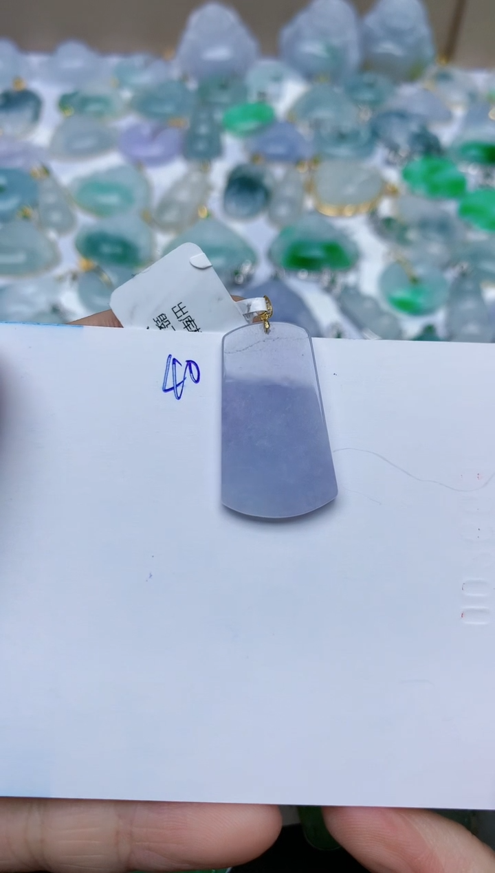 【闪购商品】翡翠颈饰18K金镶嵌天然翡翠A货    