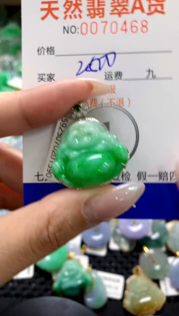 翡翠18K金镶嵌颈饰1111111111111111